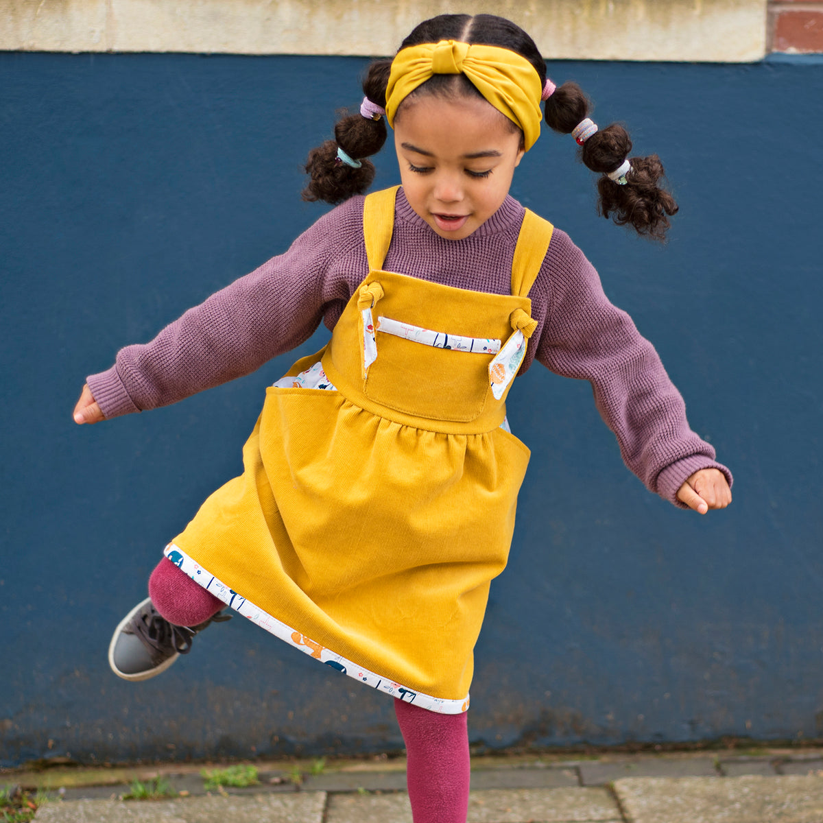 yellow pinafore dress Yellow Baby Girls' Corduroy Pinafore Dress