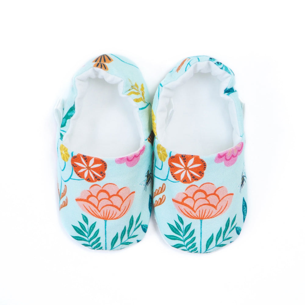 Bees and Blooms Pre-Walker Shoes (Pre-order)