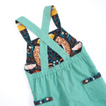 Turquoise Corduroy Dungarees (Pre-order)
